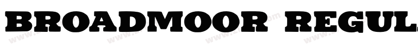 Broadmoor Regular字体转换